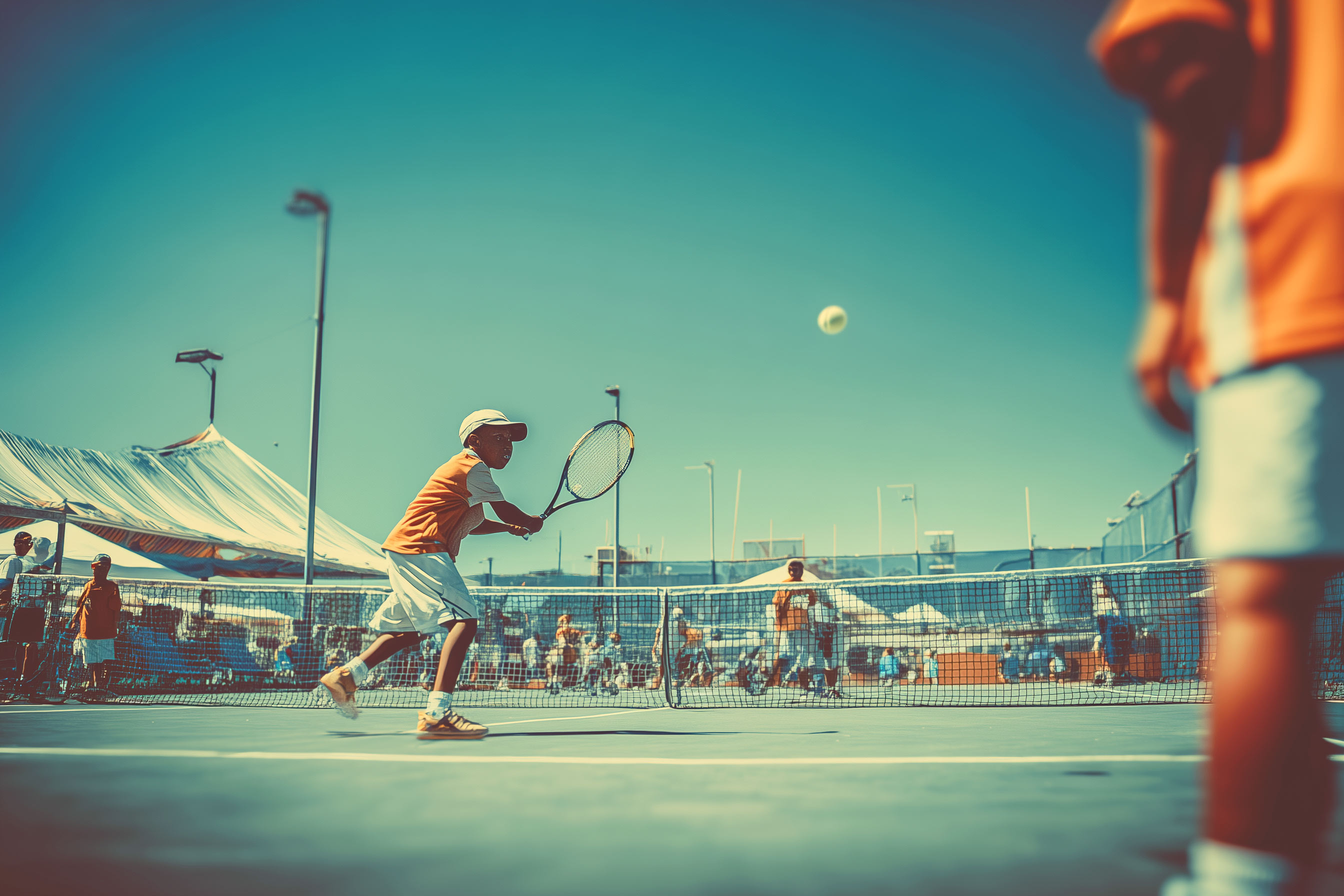 Youth tennis training