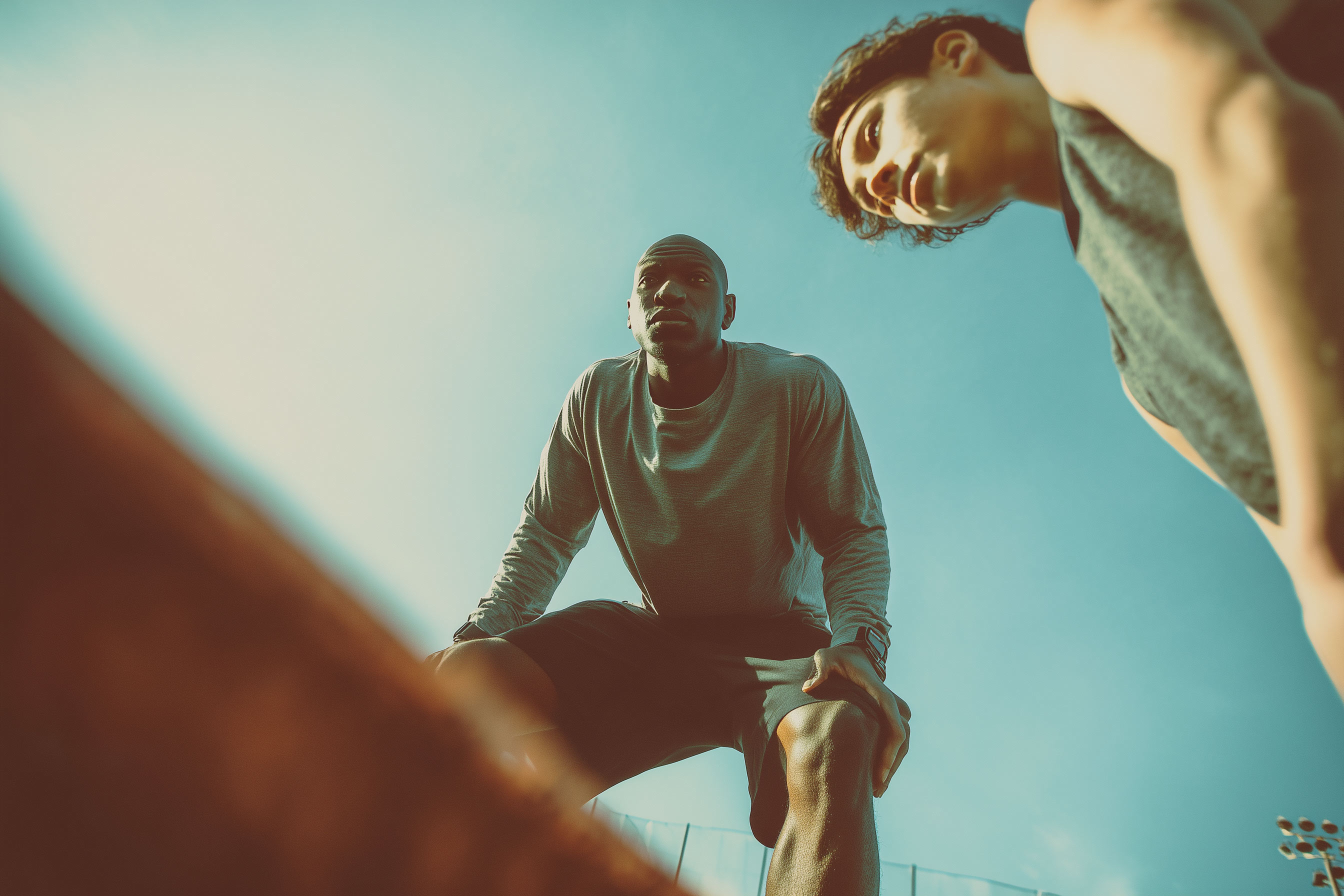 Private youth sports trainer working directly with an athlete