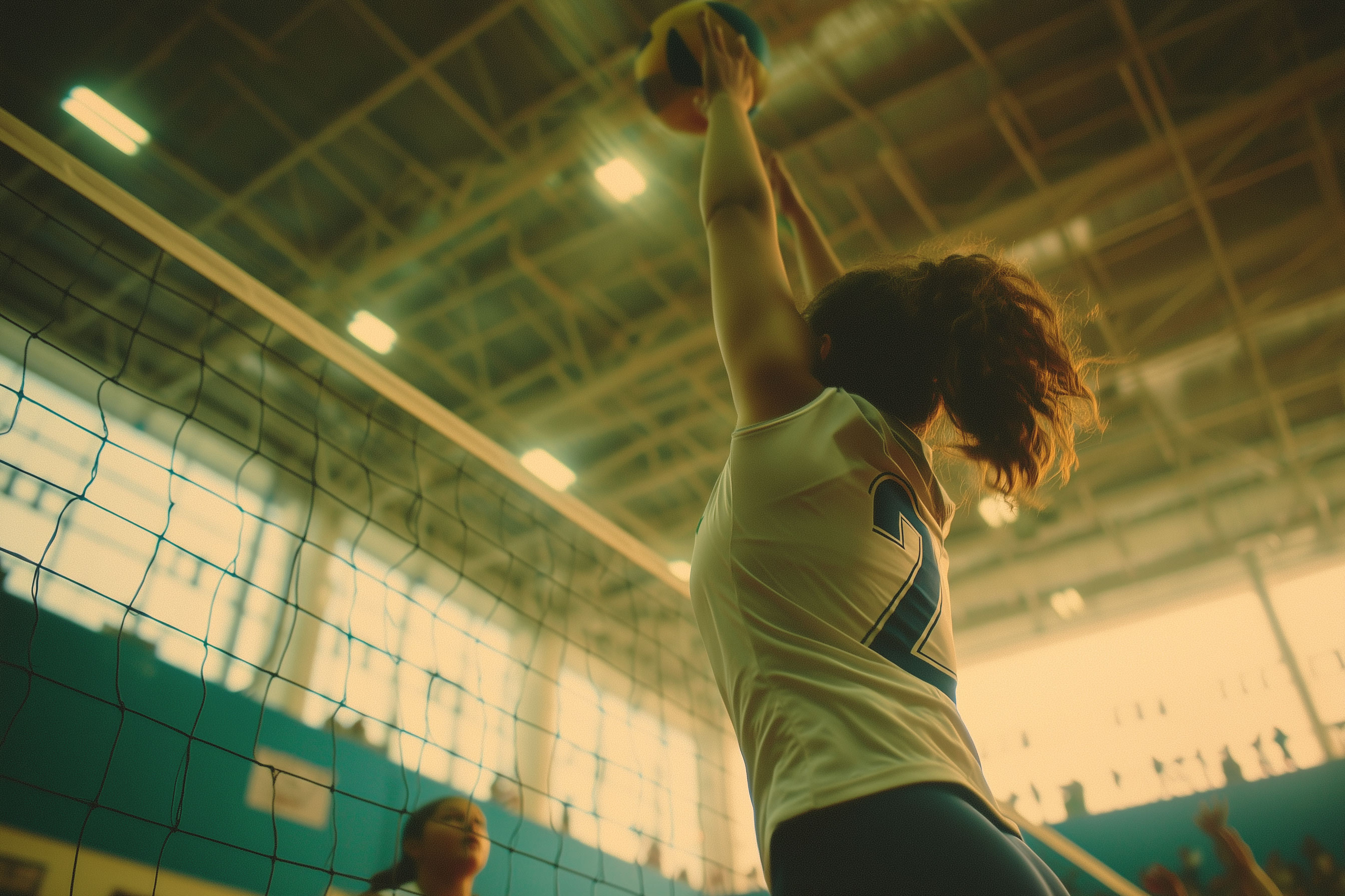 Youth volleyball training